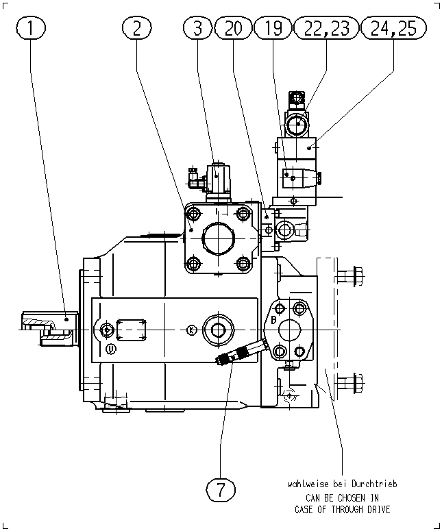 AXIAL-PISTON PUMP — Drawing