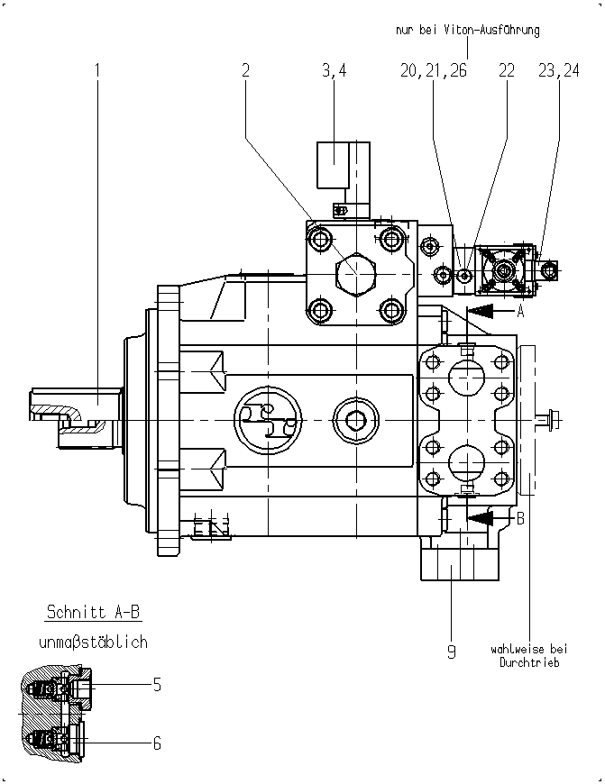 P A4VSG 500 EO2 /30R-PPH10K240N — Drawing