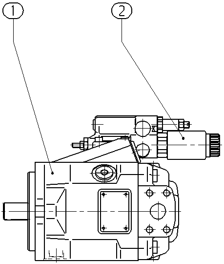 AXIAL-PISTON PUMP — Drawing