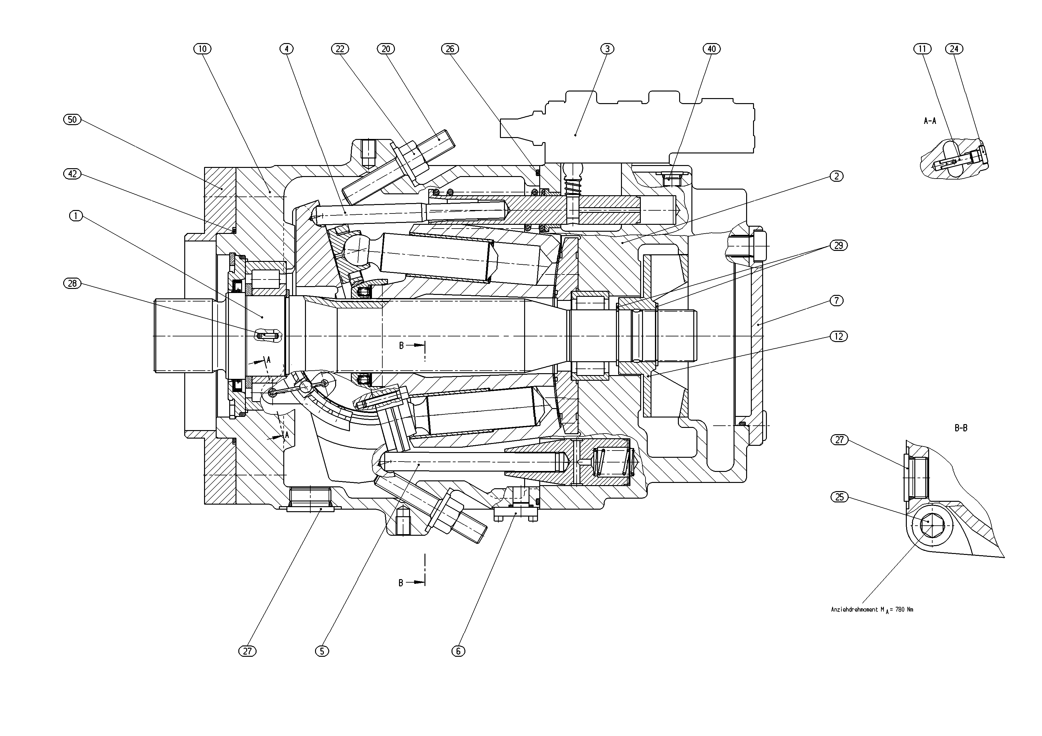 AA11VLO260LRD/11L-NXDXXN00X-S — Drawing