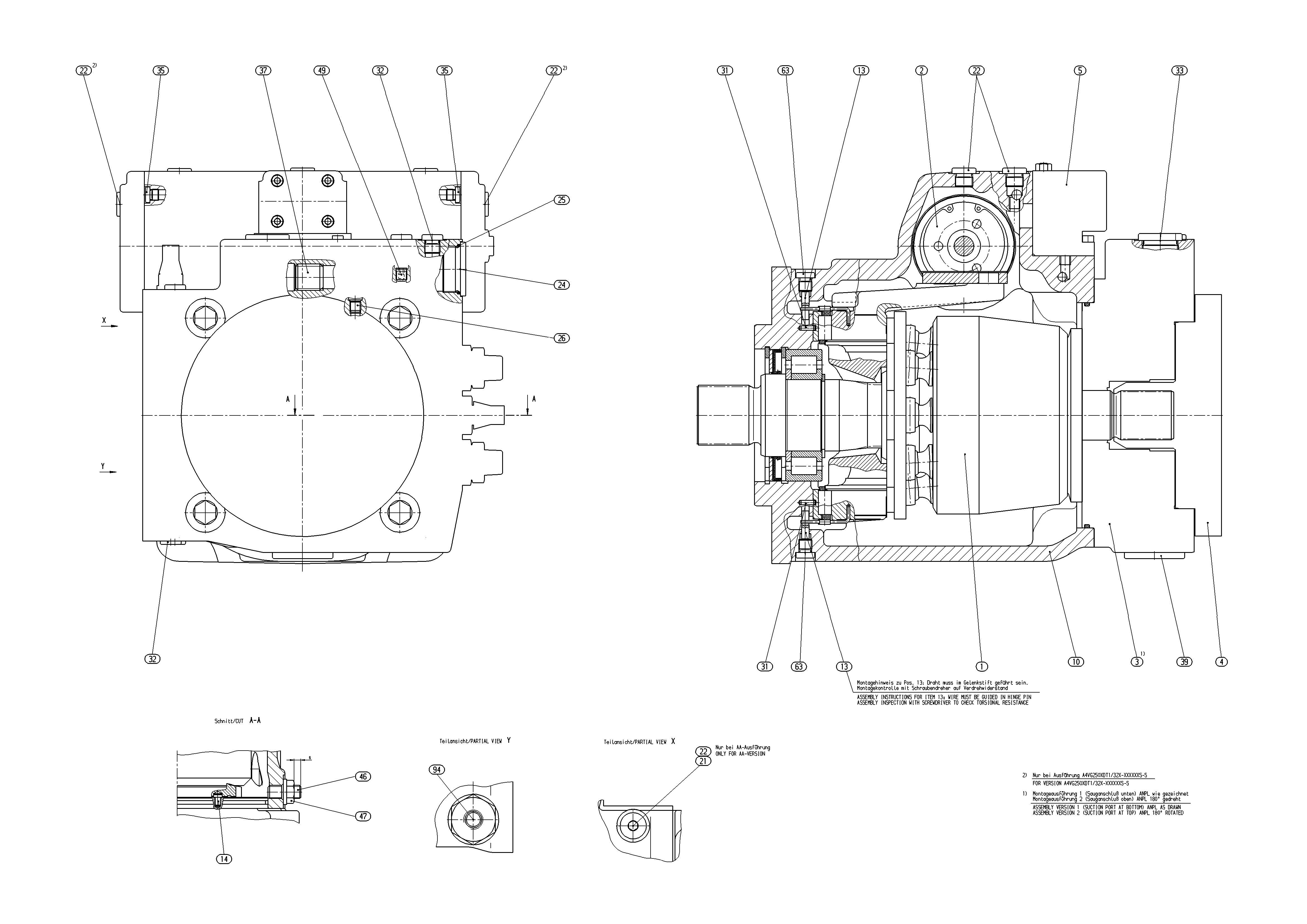 A4VG250EP4DM1/32L-NZD10KXX3EH-S — Drawing