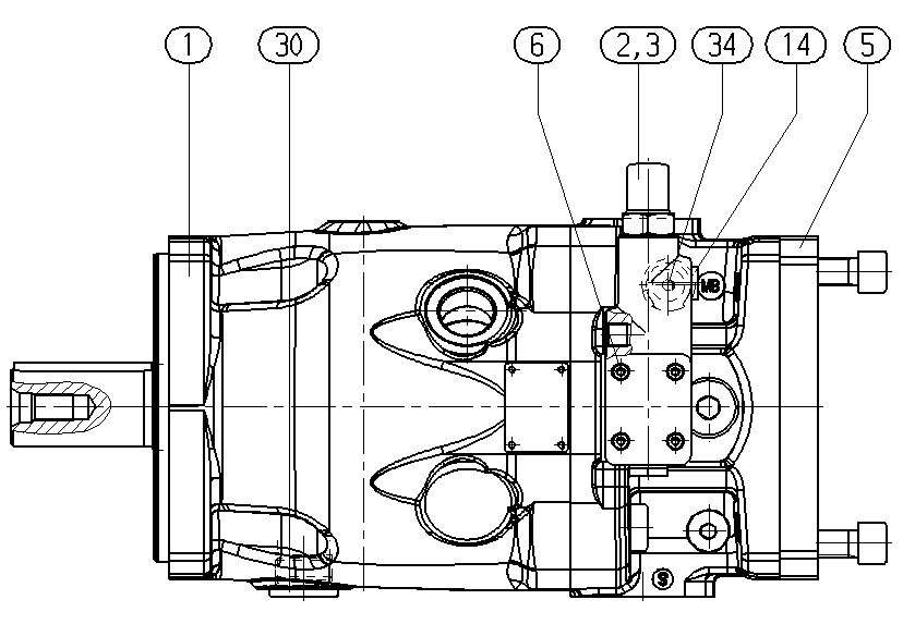 AA10VO180DRS/32R-VSD72U68-SO413*PT* — Drawing