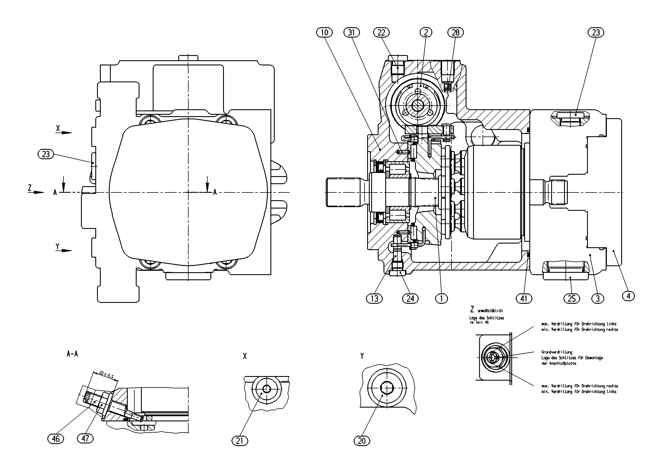 A10VG28DGM1/10R-NSC10K015E-S — Drawing