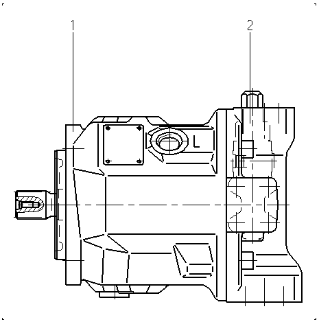 A A10V O 45 DFR /31L-VSC62N00 — Drawing