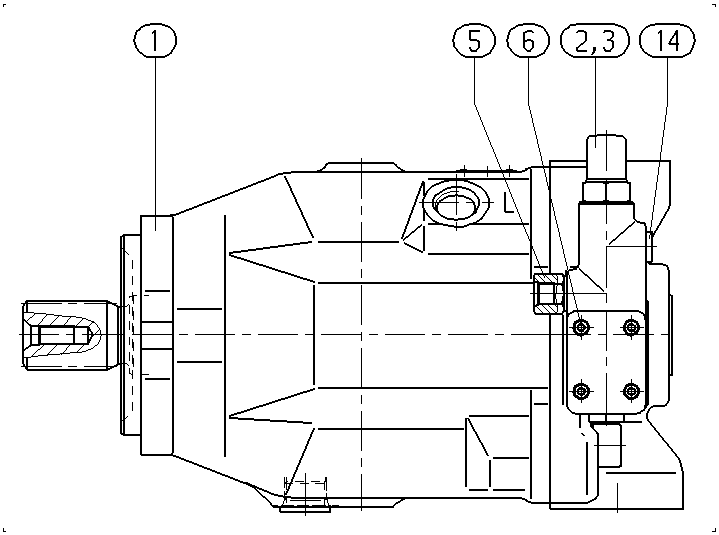 A A10V O140 DFR /31R-VQC62N00 — Drawing