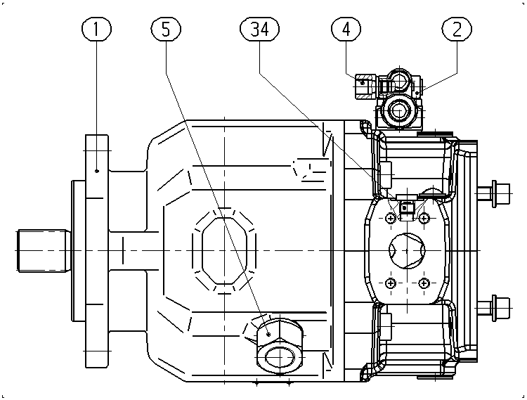 AH A10V O100 DFR1/31R-VSC22K68 -S2079 — Drawing