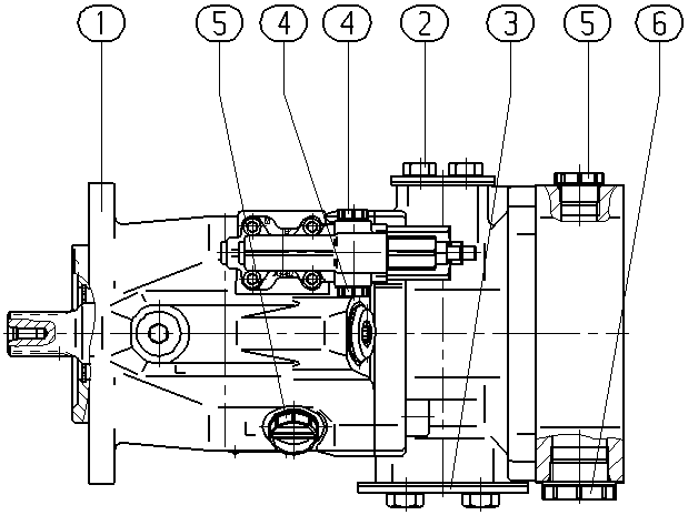 ALA10VO60DFR1/52R-VWC12H257-S2232*G* — Drawing
