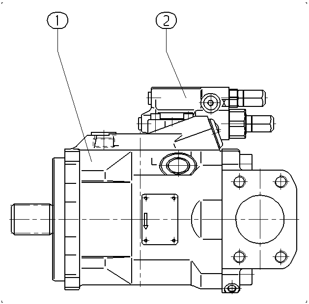 A A10V O 60 DRG /52R-VSD62N00 — Drawing
