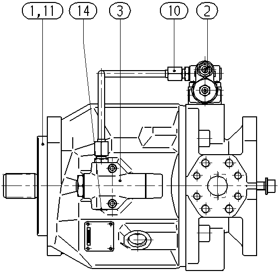 A A10V O 71 DFLR/31L-VSC92K07 -SO160 — Drawing
