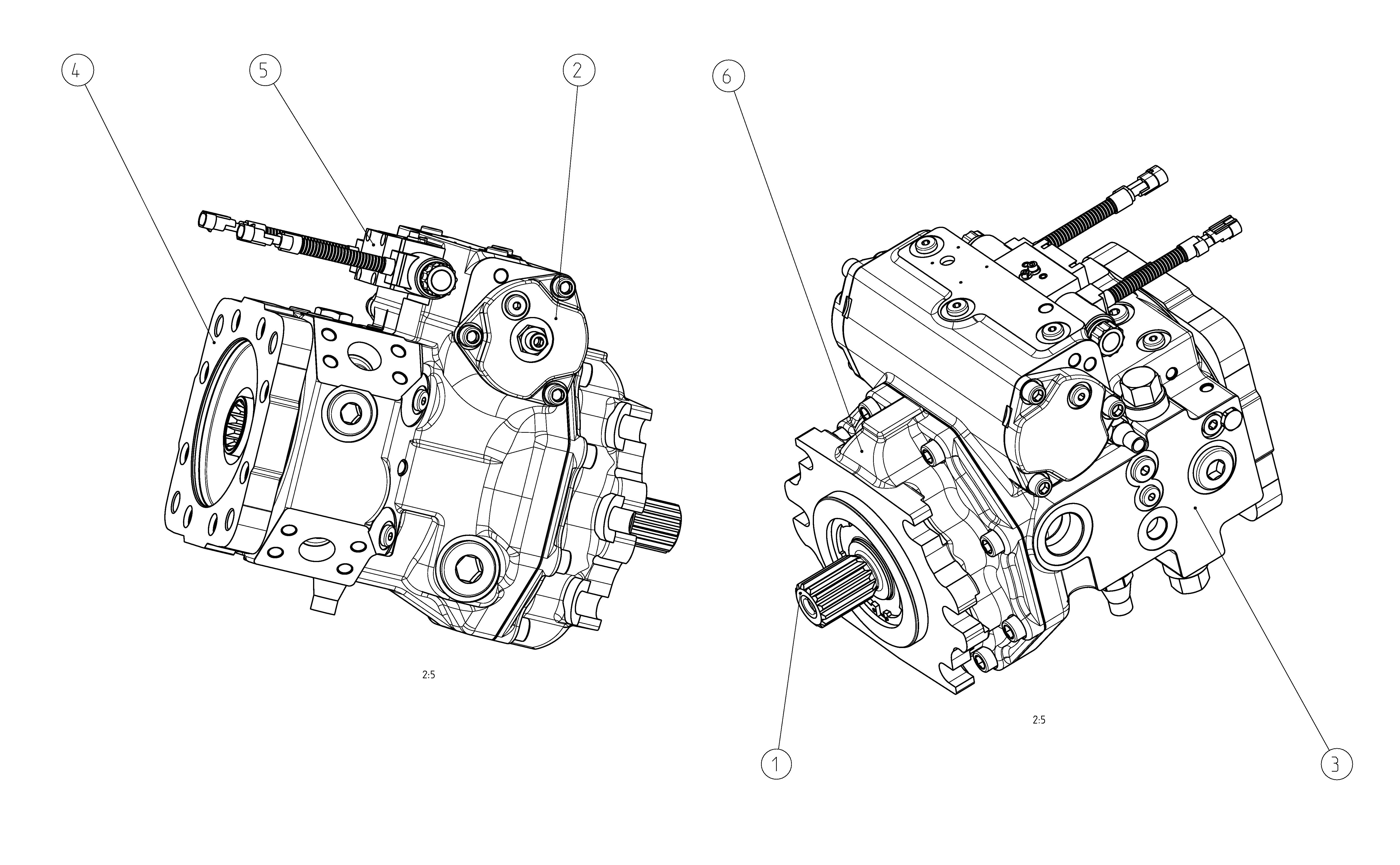 A4VG145EP2DX0T0/40XLND6T11WD4T1BE00-S — Drawing