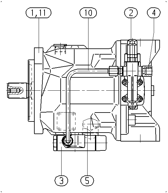 A A10V O 71 DFLR/31R-PSC12N00 -S1151 — Drawing
