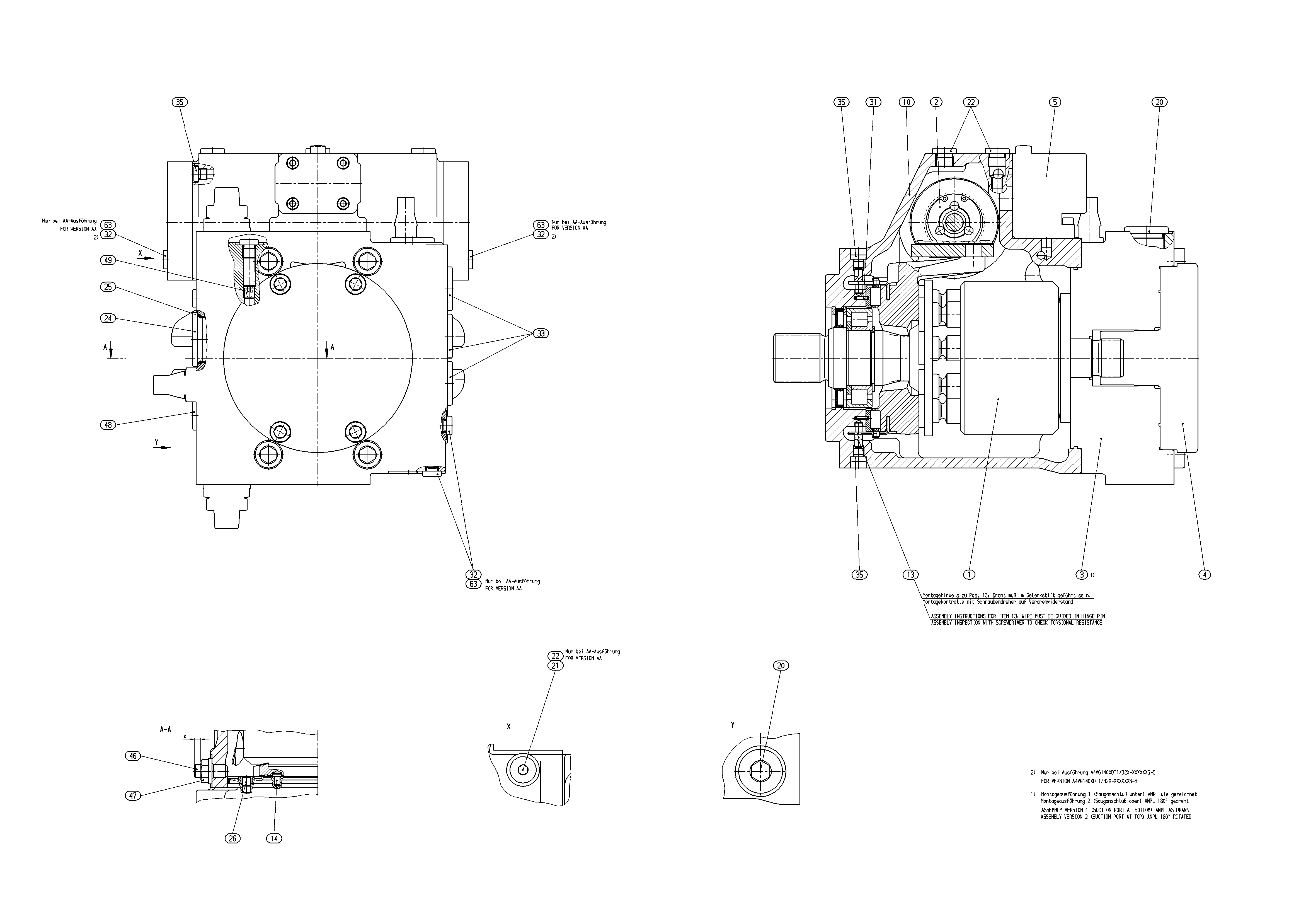 A4VG140EP2D1/32L-NAF02F691SX-S — Drawing