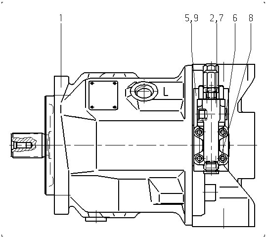 AXIAL-PISTON PUMP — Drawing