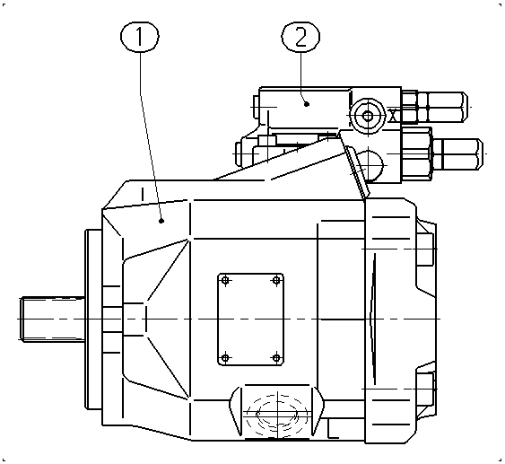 A A10VNO 63 DFR1/52L-VRC11N00 -S1345 — Drawing