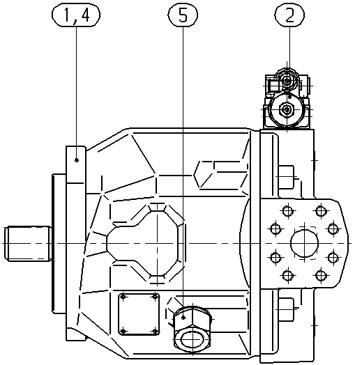 AH A10V O100 DFR1/31L-VSC12N00 -SO970 — Drawing
