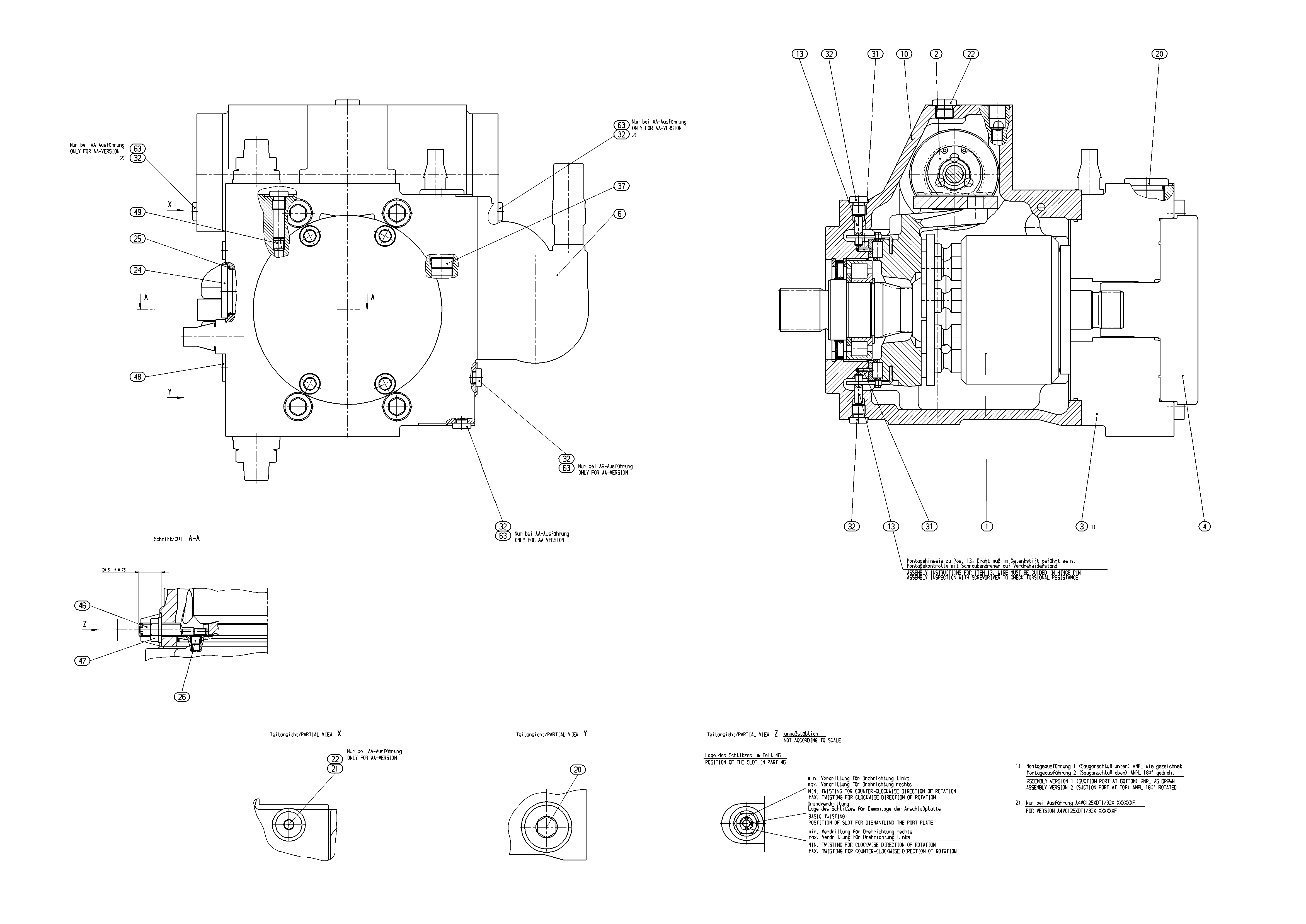 AXIAL-PISTON PUMP — Drawing