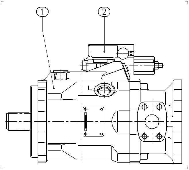 A A10V O 60 DR /52L-VSD12K15 — Drawing