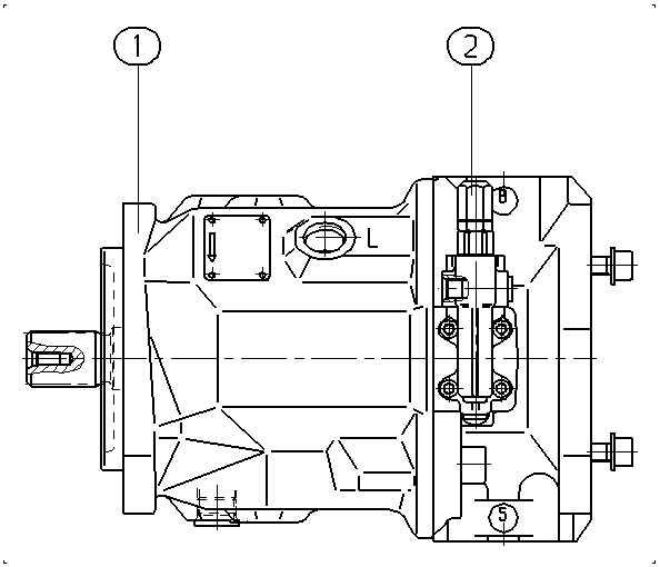 A A10V O 71 DFR1/31R-PSC62K01 -SO 20 — Drawing