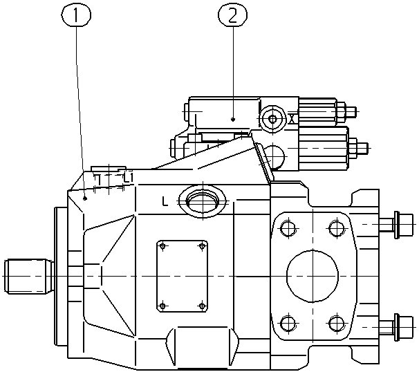 A A10V O 45 DFR1/52R-VSC12K01 E — Drawing