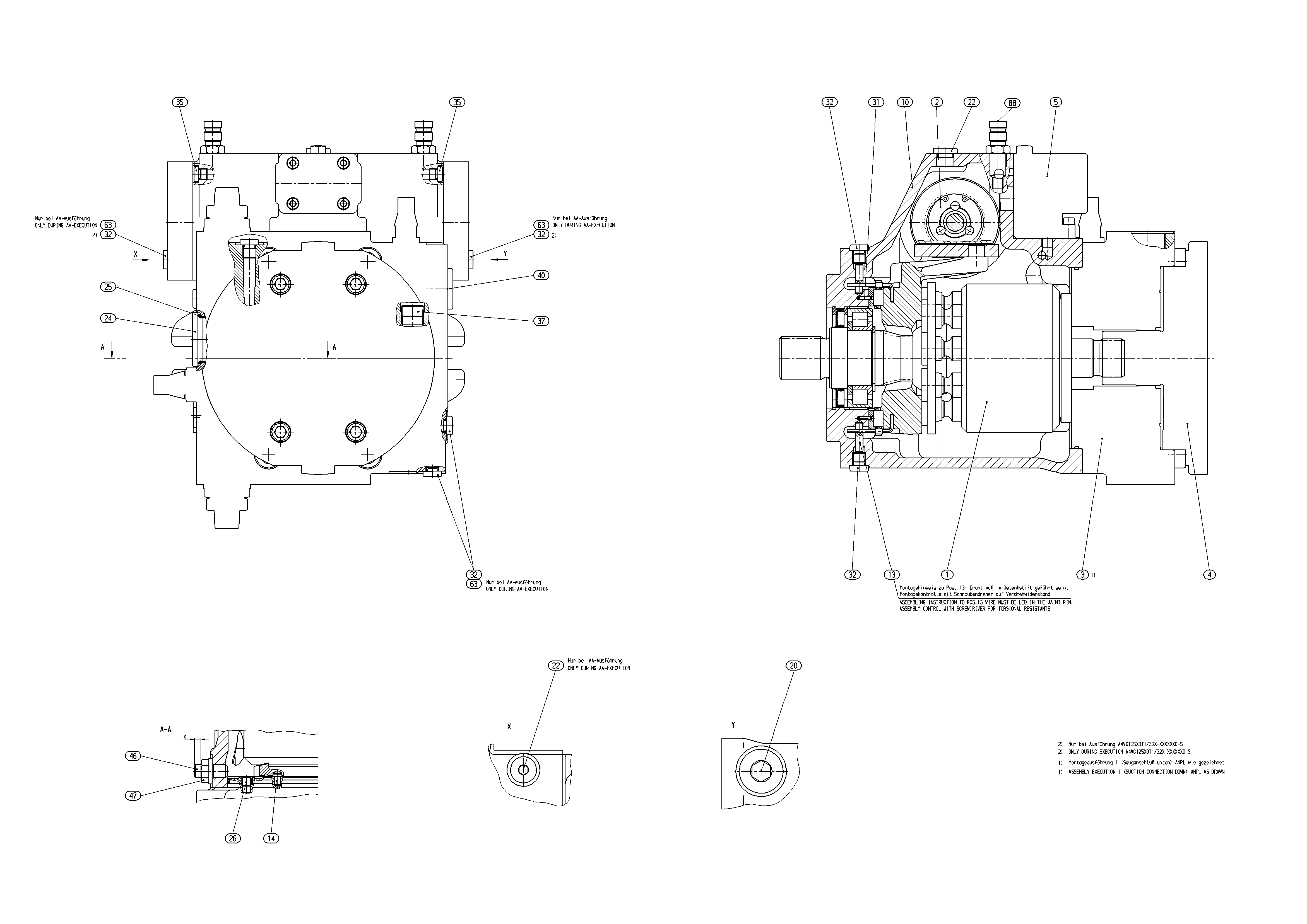 AXIAL-PISTON PUMP — Drawing