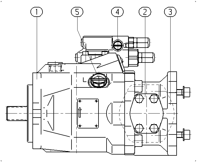 ALA10VO60DFR1/52L-PWC12K52-S1022 — Drawing