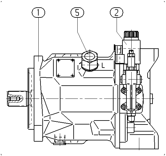 AXIAL-PISTON PUMP — Drawing