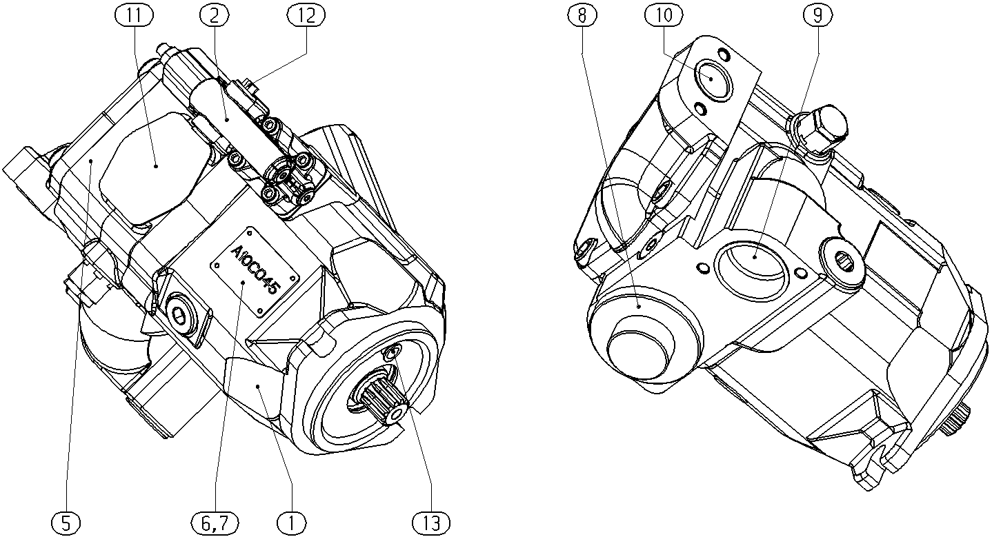 A A10C O 45DFR1/52R-VWC12H502D -S4281 — Drawing