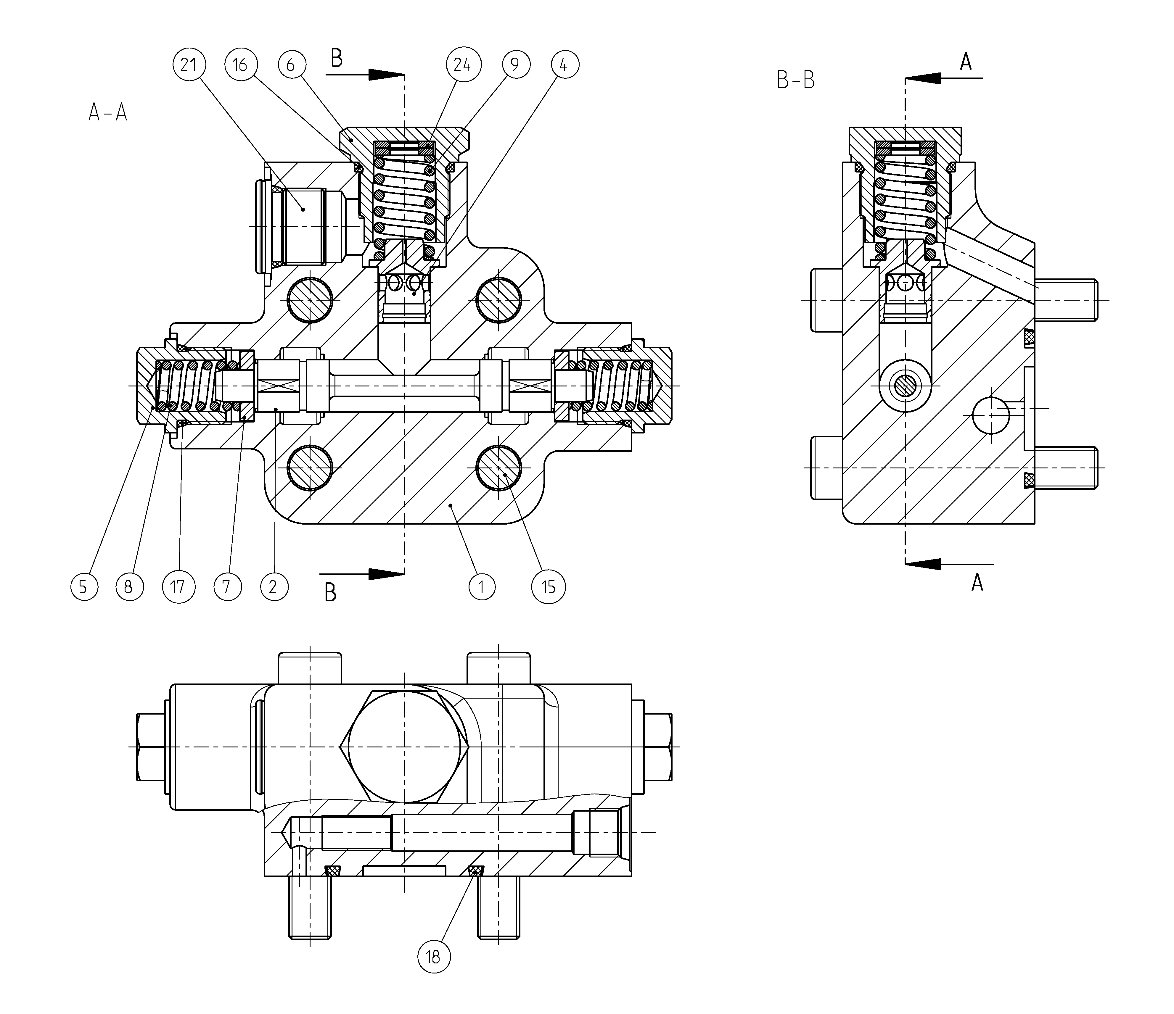 FLUSH/BOOST PRESSURE VALVE — Drawing