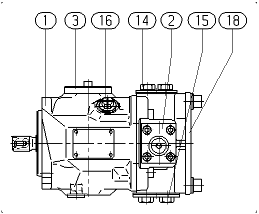 AA10VSO18DFEH/31R-PSC12K01 — Drawing