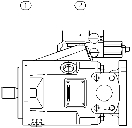 AXIAL-PISTON PUMP — Drawing