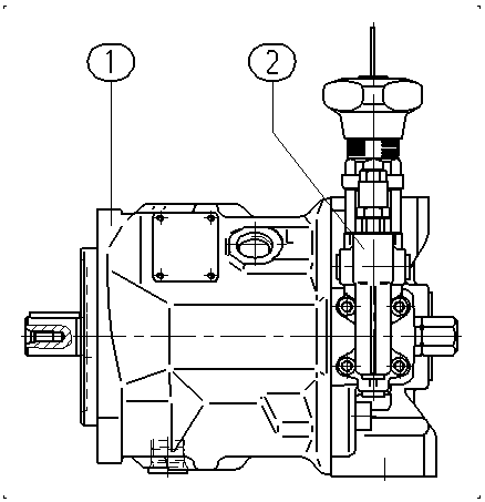 A AA10VSO 45 DR /31R-PKC62N00 -SO155 — Drawing