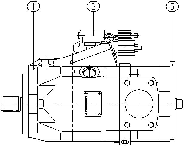 A A10V O 85 DFR1/52R-VUC12K68 -SO512 — Drawing