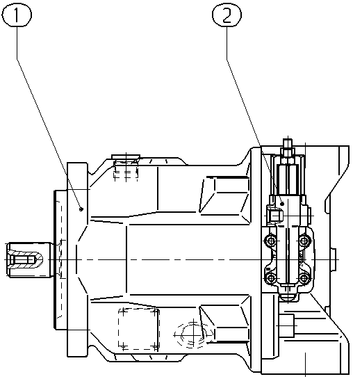 A A10V O 45 DFR /31R-VSC62N00 -SO236 — Drawing