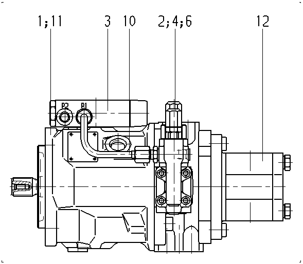 AA10VO28DFSR/31R-PSC62G40-SO596 — Drawing