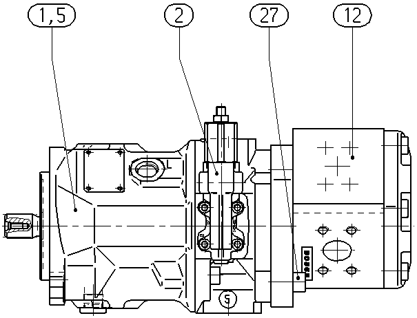 AA10VSO28DR/31R-VSA12L60-SO52 — Drawing