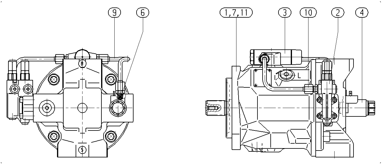 A A10V O 74 DFLR/31R-VSC12N00 -S1741 — Drawing