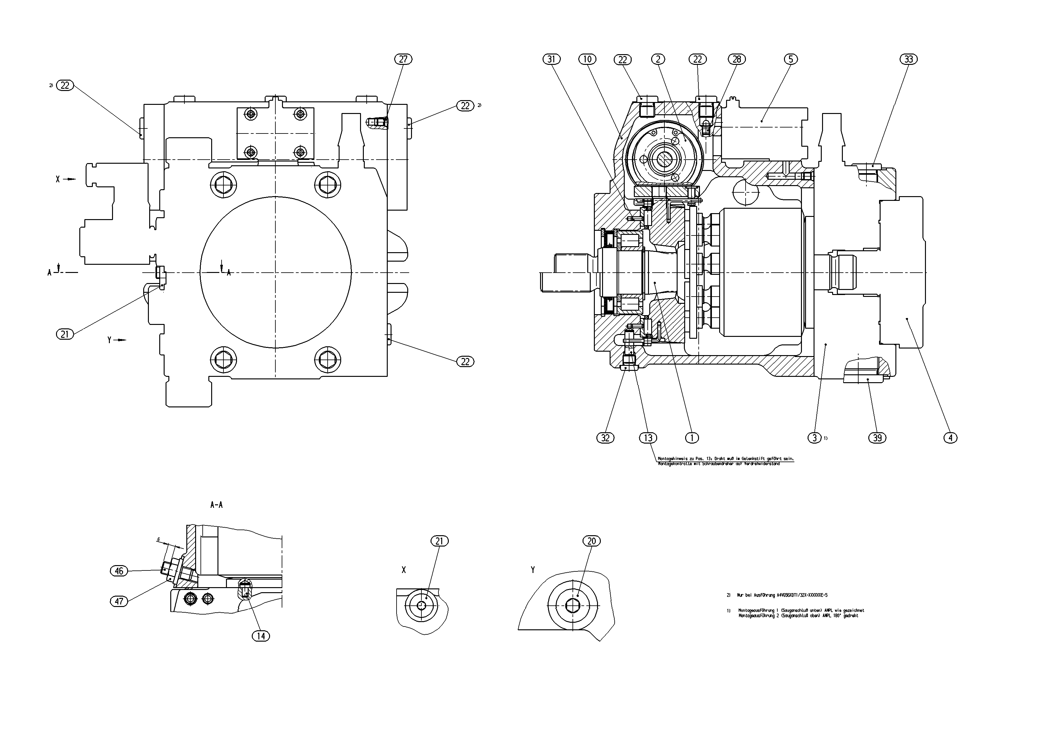 AA4VG56HWD1/32R-NSCXXK045E-S — Drawing