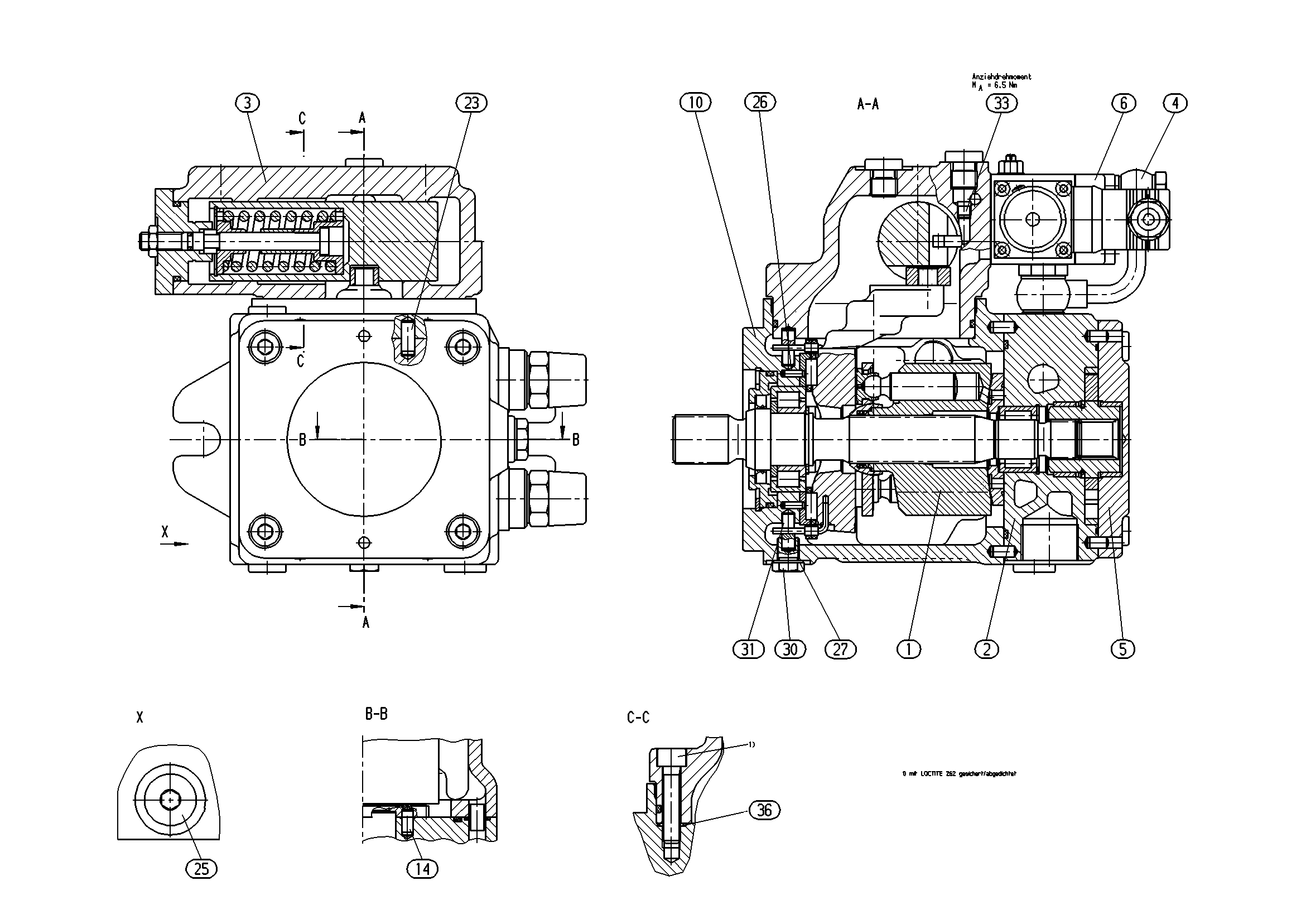 AXIAL-PISTON PUMP — Drawing