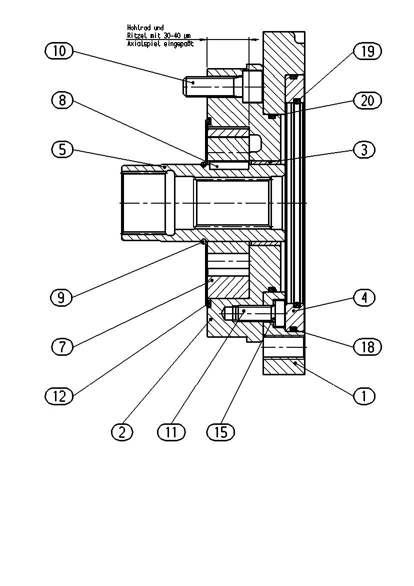 INTERNAL GEAR PUMP — Drawing