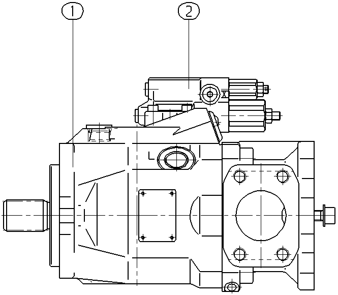 AXIAL-PISTON PUMP — Drawing
