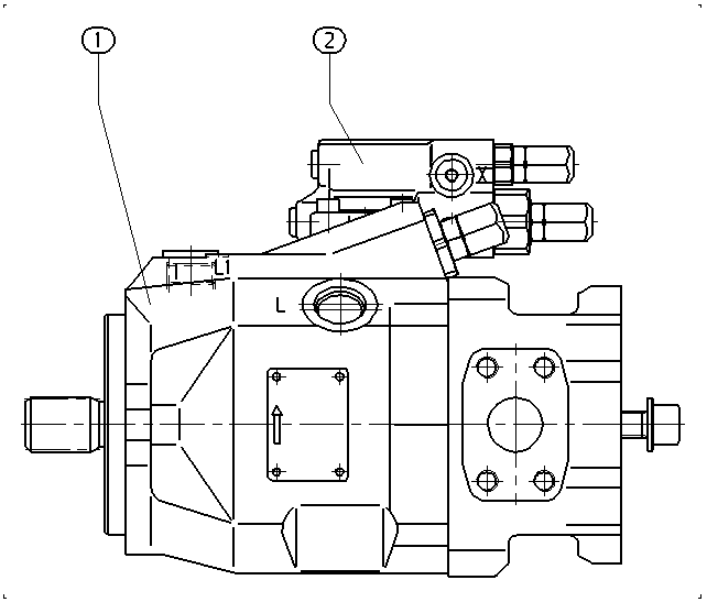 A A10V O 45 DRG /52L-PSC12K02 -SO 97 — Drawing