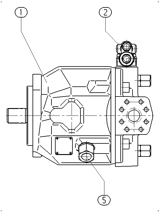 A A10V O 71 DR /31L-PSC12N00 -S1413 — Drawing
