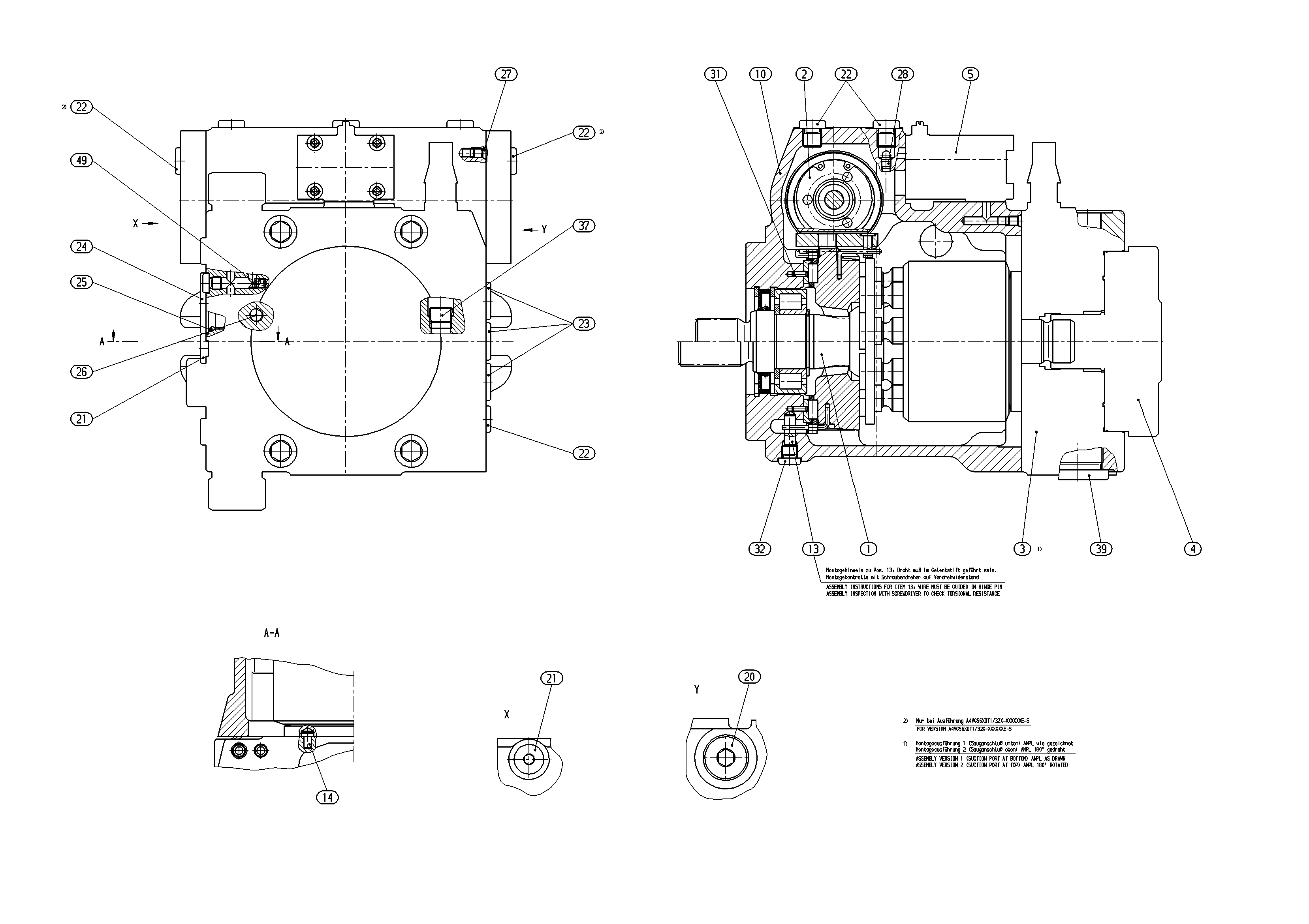 AA4VG56HDD1/32R-NTC52K075E-S — Drawing