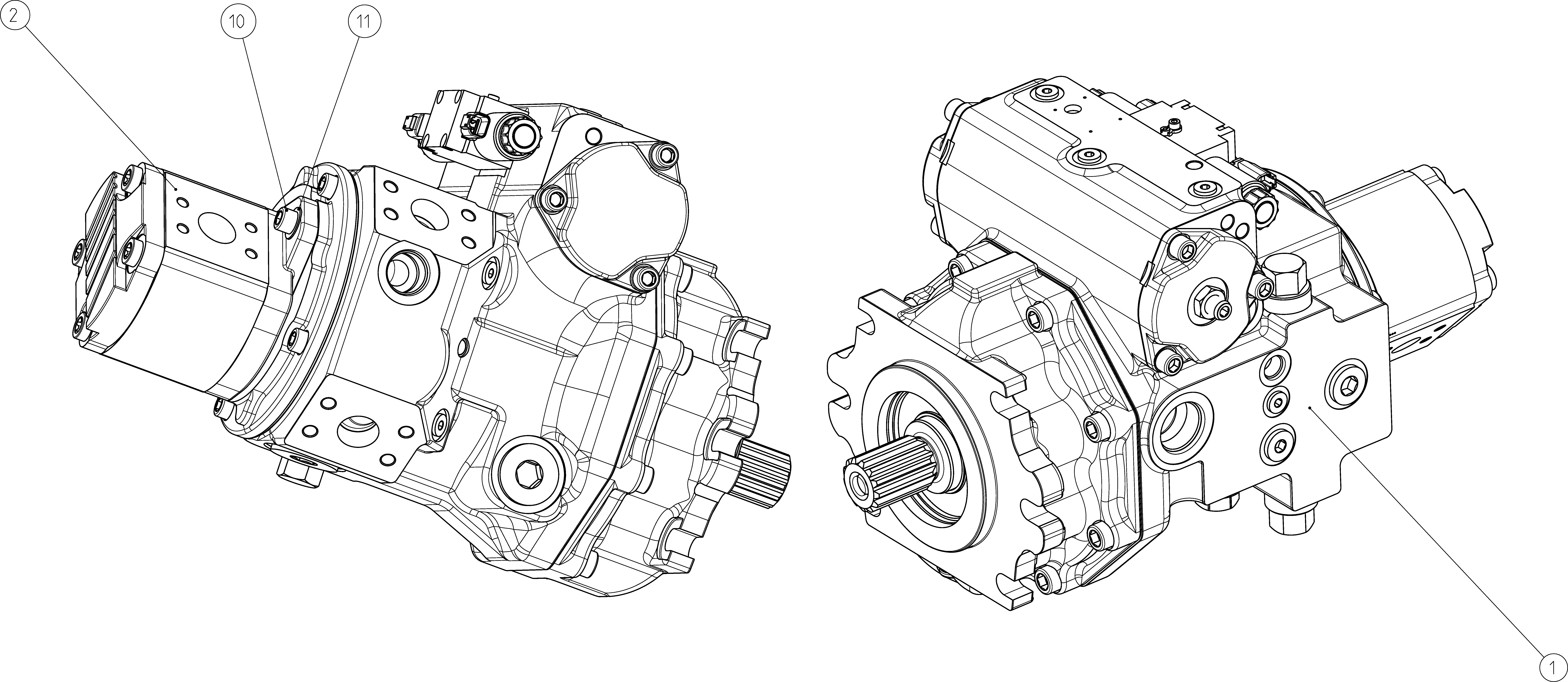 A4VG145EPM/40DR+AZPG-22 — Drawing
