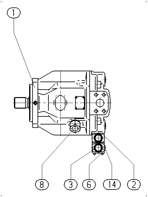 AH A10V O140 DFR1 /31R-PSD12N00 -S2247 — Drawing