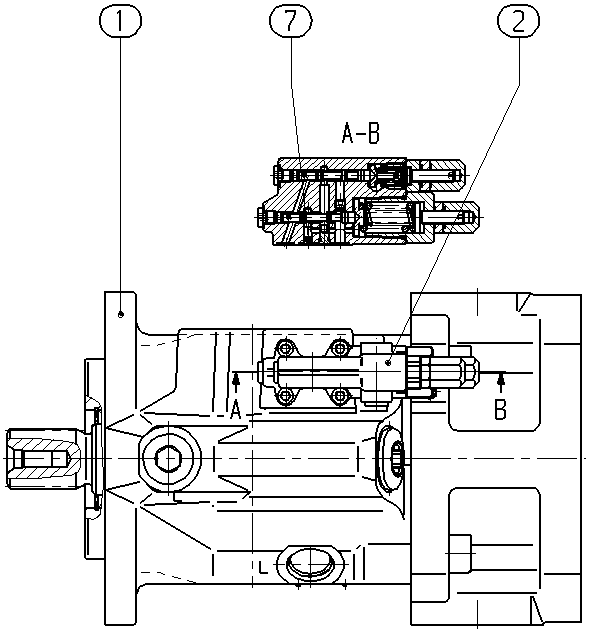 AXIAL-PISTON PUMP — Drawing