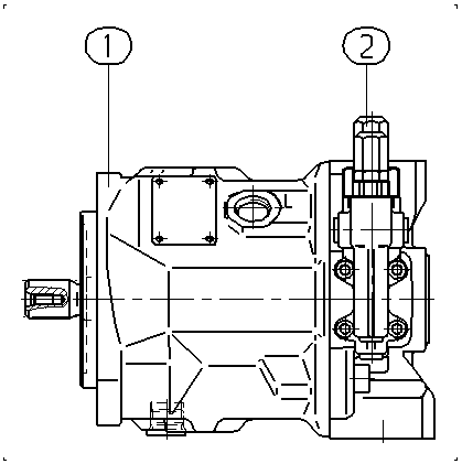 AXIAL-PISTON PUMP — Drawing