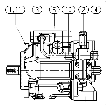 A A10V O100 DFLR/31R-PPC12N00M — Drawing