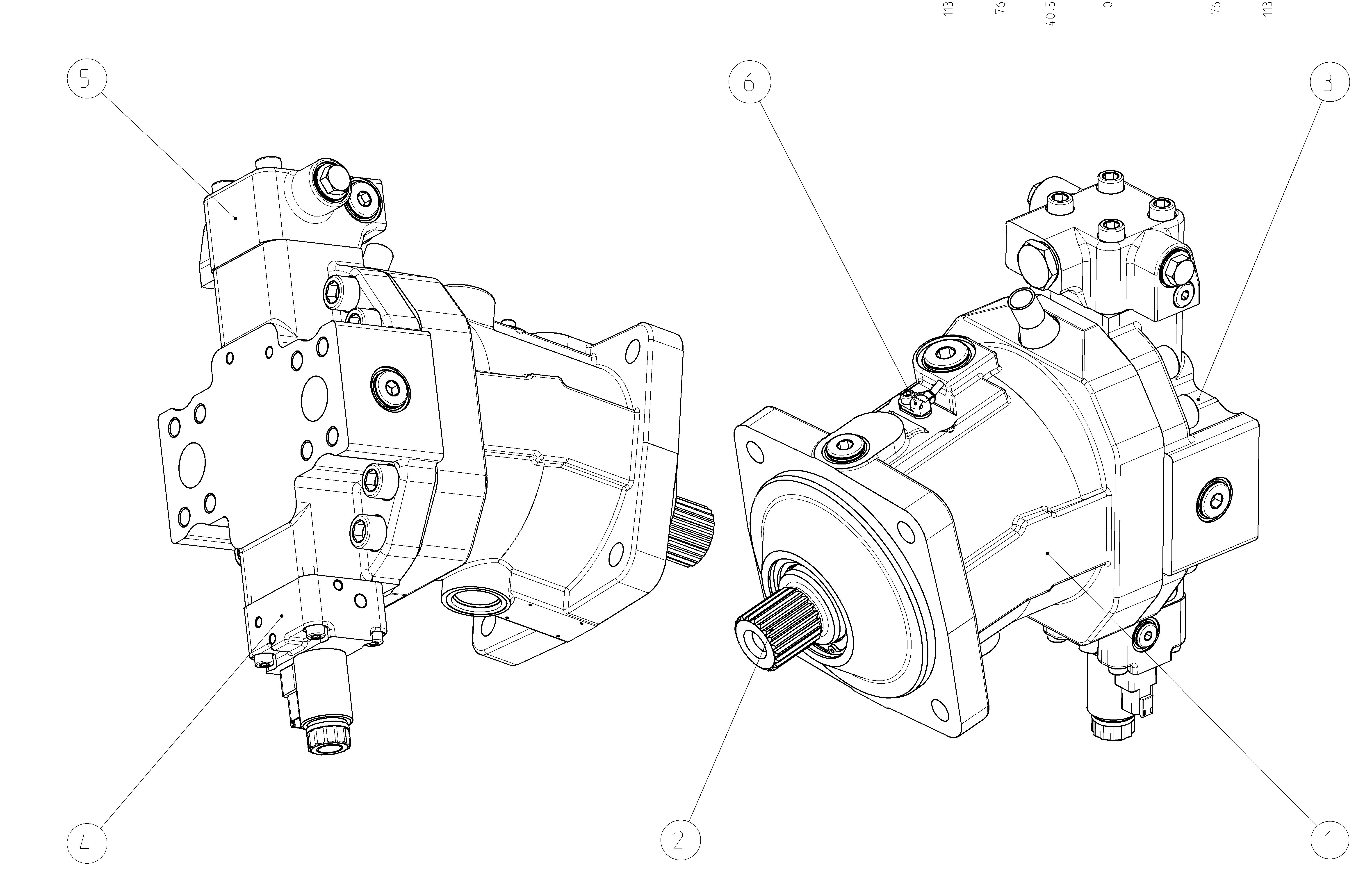 A6VM150EP200P000A/71MWV0R4A11IV-S — Drawing