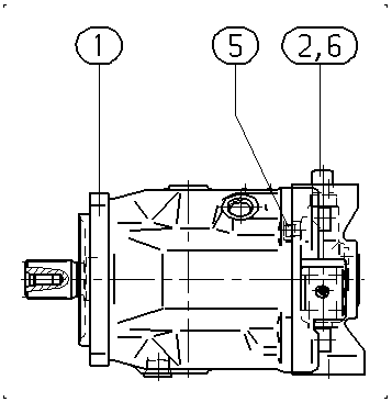 A A10V O140 DRG /31L-VSD62N00 -SO 13 — Drawing